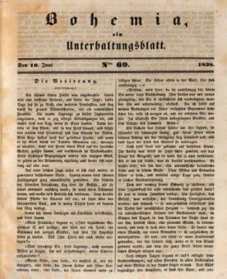 Bohemia Sonntag 10. Juni 1838