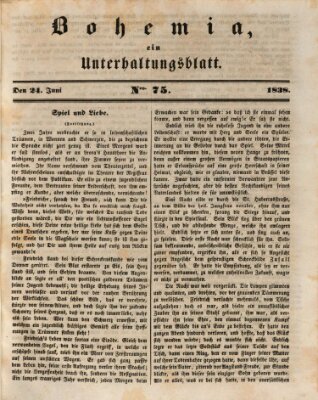 Bohemia Sonntag 24. Juni 1838