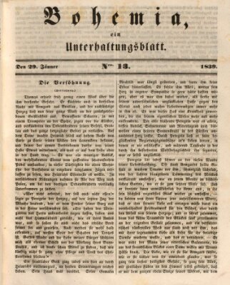 Bohemia Dienstag 29. Januar 1839