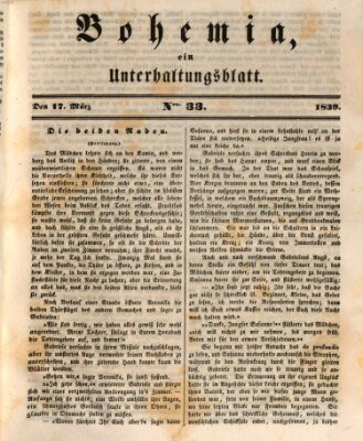 Bohemia Sonntag 17. März 1839