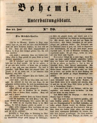 Bohemia Dienstag 11. Juni 1839