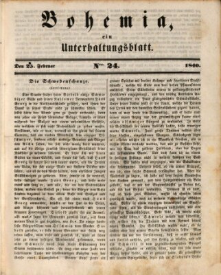 Bohemia Dienstag 25. Februar 1840