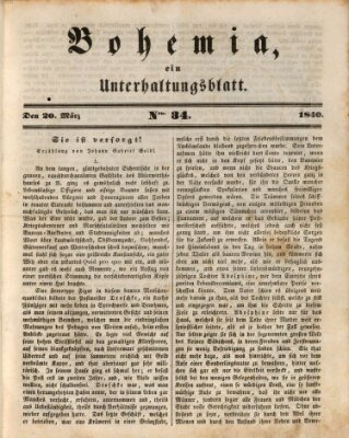 Bohemia Freitag 20. März 1840