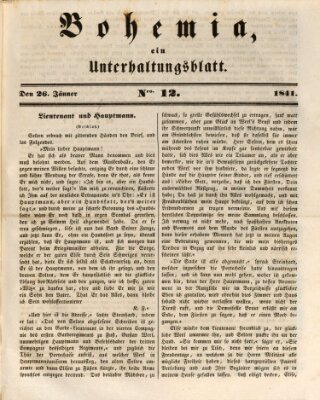 Bohemia Dienstag 26. Januar 1841
