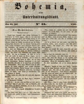 Bohemia Freitag 23. Juli 1841