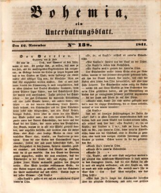 Bohemia Dienstag 16. November 1841
