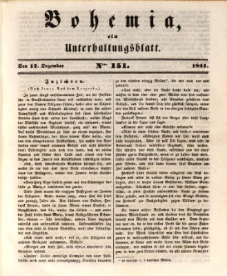 Bohemia Freitag 17. Dezember 1841