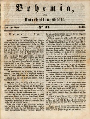 Bohemia Dienstag 18. April 1843