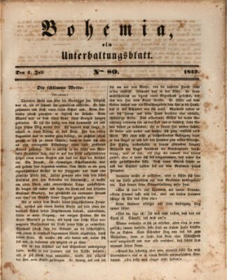 Bohemia Dienstag 4. Juli 1843