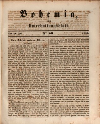 Bohemia Dienstag 18. Juli 1843