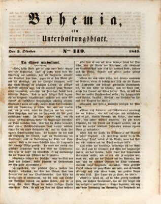 Bohemia Dienstag 3. Oktober 1843