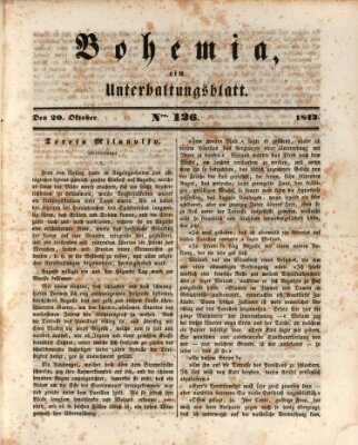 Bohemia Freitag 20. Oktober 1843