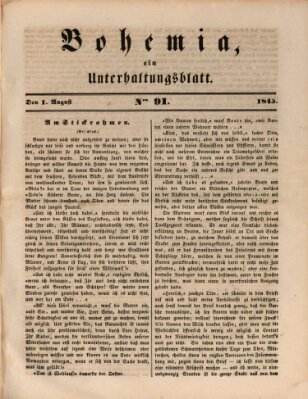 Bohemia Freitag 1. August 1845