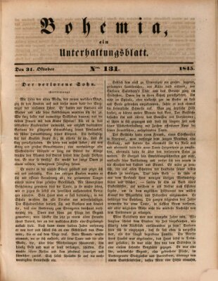 Bohemia Freitag 31. Oktober 1845
