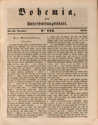 Bohemia Sonntag 21. Dezember 1845