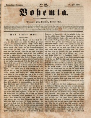 Bohemia Sonntag 12. Juli 1846