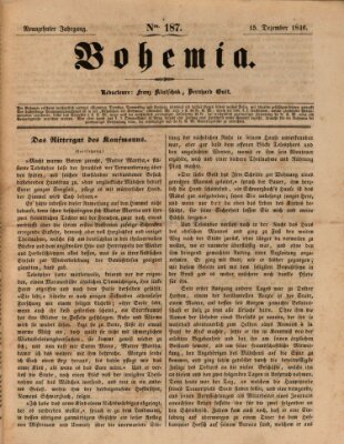 Bohemia Dienstag 15. Dezember 1846