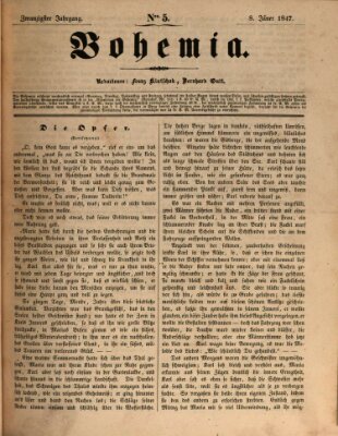 Bohemia Freitag 8. Januar 1847