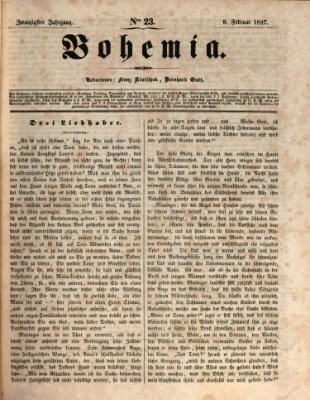 Bohemia Dienstag 9. Februar 1847