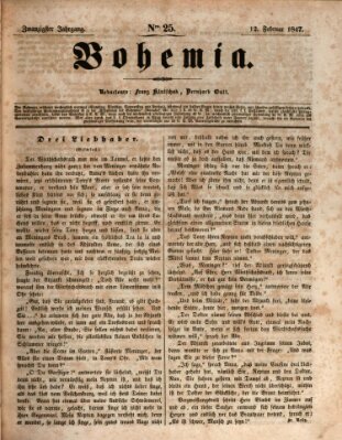 Bohemia Freitag 12. Februar 1847