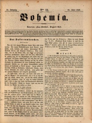 Bohemia Dienstag 25. Januar 1848