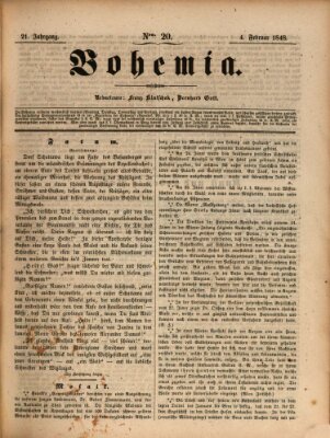 Bohemia Freitag 4. Februar 1848