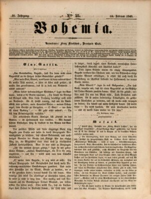 Bohemia Sonntag 13. Februar 1848