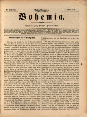 Bohemia Samstag 1. April 1848
