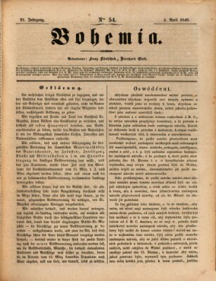Bohemia Dienstag 4. April 1848