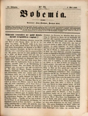 Bohemia Donnerstag 4. Mai 1848