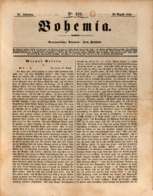 Bohemia Freitag 25. August 1848