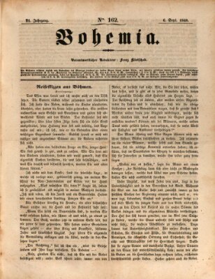 Bohemia Mittwoch 6. September 1848