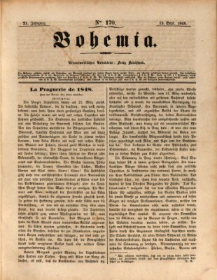 Bohemia Freitag 15. September 1848