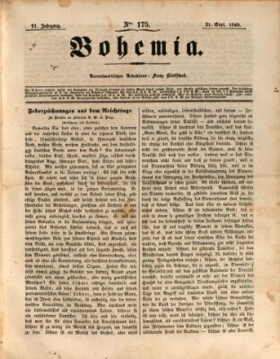 Bohemia Donnerstag 21. September 1848