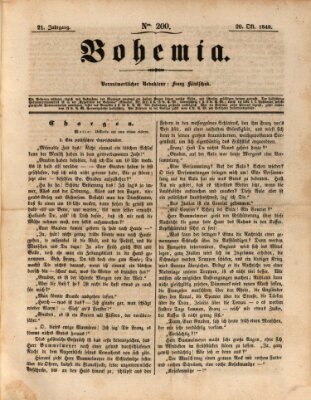 Bohemia Freitag 20. Oktober 1848