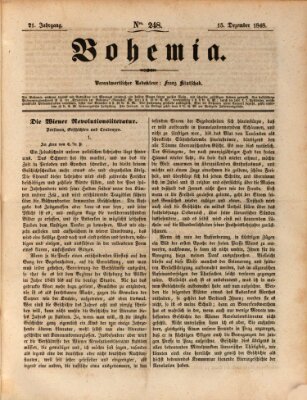 Bohemia Freitag 15. Dezember 1848