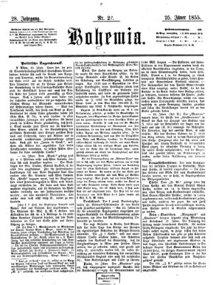 Bohemia Donnerstag 25. Januar 1855