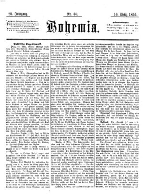 Bohemia Samstag 10. März 1855