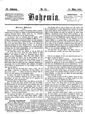 Bohemia Sonntag 11. März 1855