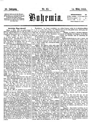 Bohemia Mittwoch 14. März 1855