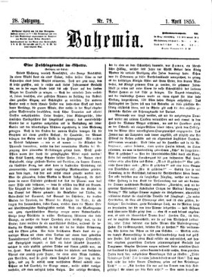 Bohemia Sonntag 1. April 1855