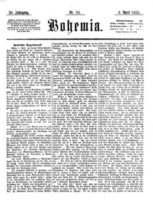Bohemia Freitag 6. April 1855