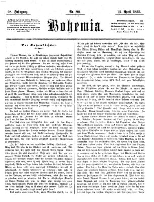 Bohemia Sonntag 15. April 1855