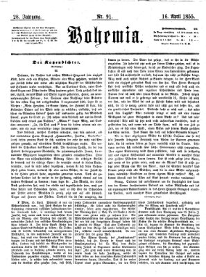 Bohemia Montag 16. April 1855