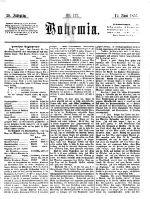 Bohemia Dienstag 12. Juni 1855