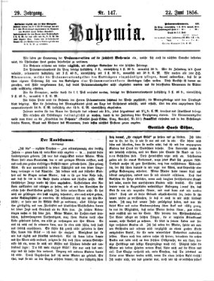 Bohemia Sonntag 22. Juni 1856