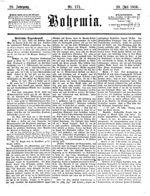 Bohemia Sonntag 20. Juli 1856