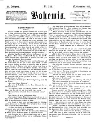 Bohemia Mittwoch 17. September 1856