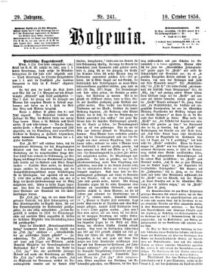 Bohemia Freitag 10. Oktober 1856
