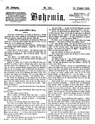 Bohemia Donnerstag 16. Oktober 1856